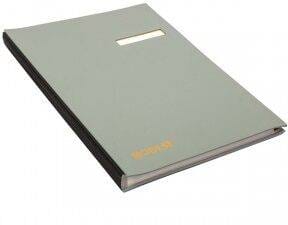 School Stationery Supplies Signature Book A-Z Grey Modest -MS 1404 GY - Image 1