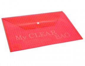 School Stationery Supplies My Clear Bag , FS Red Modest -209 RD - Image 1