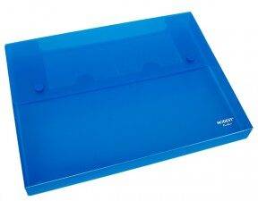 School Stationery Supplies Document Case ,Blue FL Modest-08 BL - Image 1