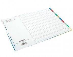 School Stationery Supplies Divider A3 PVC 10 Tab Modest -MS 1001 - Image 1