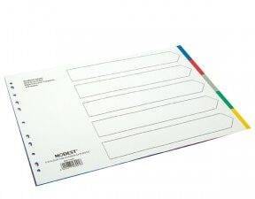 School Stationery Supplies Divider PVC A3 5 Tab Modest -MS 1005 - Image 1