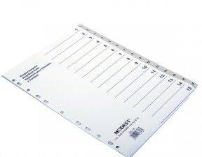 Divider PVC A4 1-15 Tab Grey Modest -MS 115 - Image 1