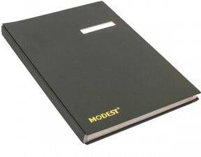 School Stationery Supplies Signature Book A-Z Black Modest -MS 1404 BK - Image 1