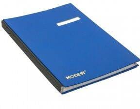School Stationery Supplies Signature Book A-Z Blue Modest -MS 1404 BL - Image 1