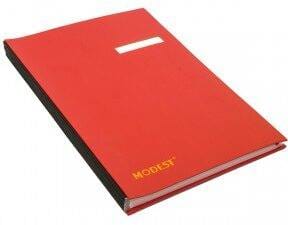 School Stationery Supplies Signature Book A-Z Red Modest -MS 1404 RD - Image 1