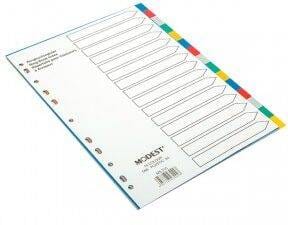 School Stationery Supplies Divider A4 PVC 15 Tab W/O Number Modest - MS 215 - Image 1