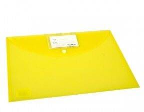 School Stationery Supplies My Clear Bag ,FS Hard Yellow Modest -MS 221 YE - Image 1