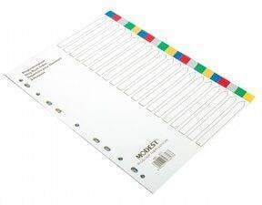 School Stationery Supplies Divider PVC A4 20 Tab Modest -MS 301 - Image 1