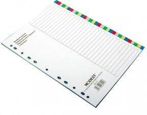 School Stationery Supplies Divider PVC A4 31 Tab Modest- MS 411 - Image 1