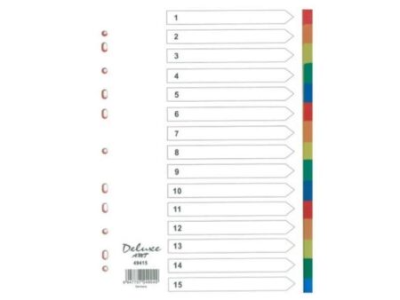 Divider Without Number PVC A4 15Tab Deluxe - Image 1