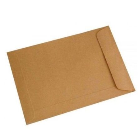 School Stationery Supplies Brown Envelope A4 80gsm 12 x 10 Deli-142003 - Image 1