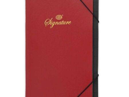 Signature book 12 division 240 x 312 mm Red FIS- FSCLSC12RE - Image 1