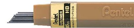 School Stationery Supplies Pencil Leads Pentel 0.5mm HB HI Polymer-PE100HB - Image 1