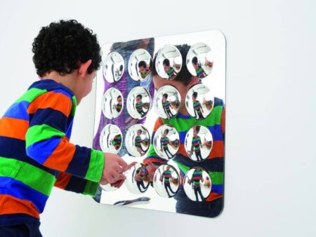 LARGE 16 DOMED ACRYLIC MIRROR PANEL-COM - Image 1
