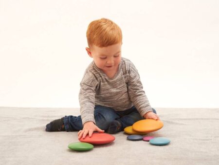 RAINBOW WOODEN BUTTONS-COM - Image 1