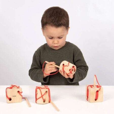 School Stationery Supplies WOODEN LACING SHAPES-COM - Image 1