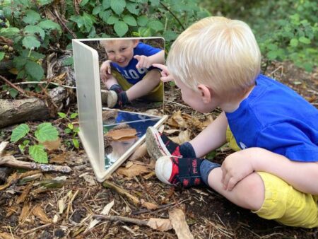 WOODEN 4 WAY MIRROR-COM - Image 1