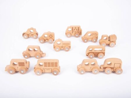 NATURAL WOODEN VEHICLES SET-COM - Image 2