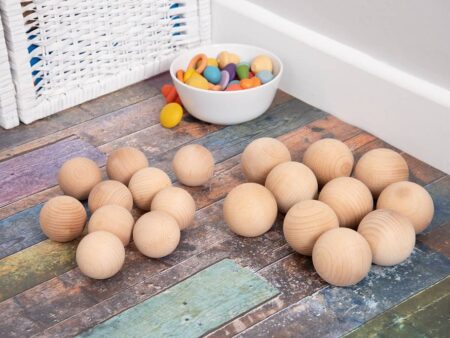 NATURAL WOODEN BALLS 50mm-COM - Image 2