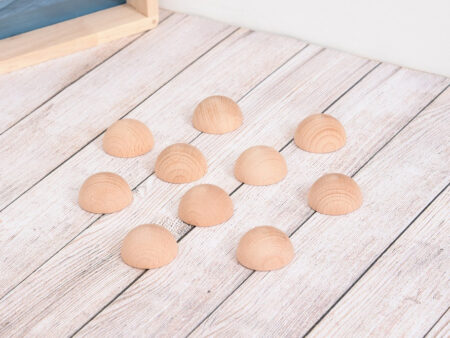 NATURAL WOODEN SEMISPHERES-COM - Image 1