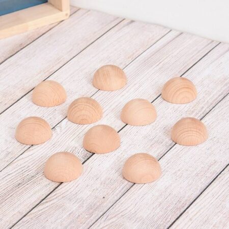 NATURAL WOODEN SEMISPHERES-COM - Image 1