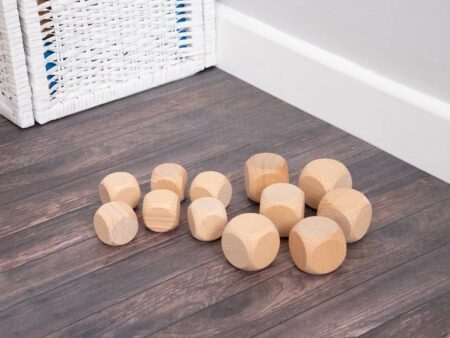 NATURAL WOODEN CUBES 40mm-COM - Image 1