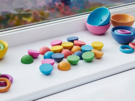 RAINBOW WOODEN SEMISPHERES-COM - Image 1