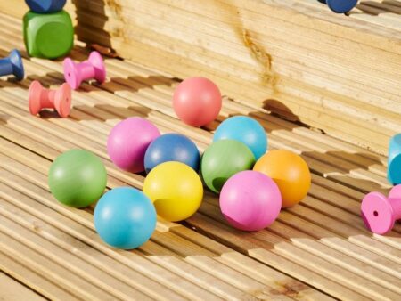 RAINBOW WOODEN BALLS-COM - Image 1