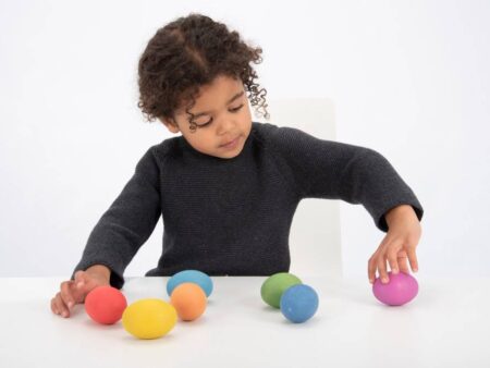 RAINBOW WOODEN EGGS-COM - Image 1