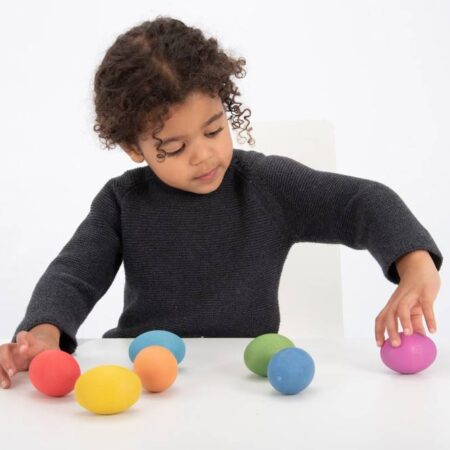 RAINBOW WOODEN EGGS-COM - Image 1