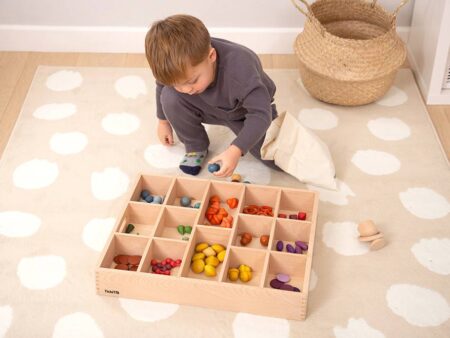 WOODEN SORTING TRAY - 14 WAY-COM - Image 1