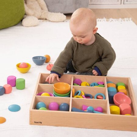 WOODEN SORTING TRAY - 7 WAY-COM - Image 1