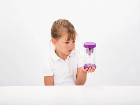 COLOURBRIGHT SAND TIMER 15 MIN PURPLE-COM - Image 1