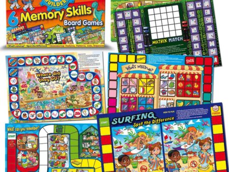 6 Brain Builder Board Games - Memory Skills-SK - Image 1