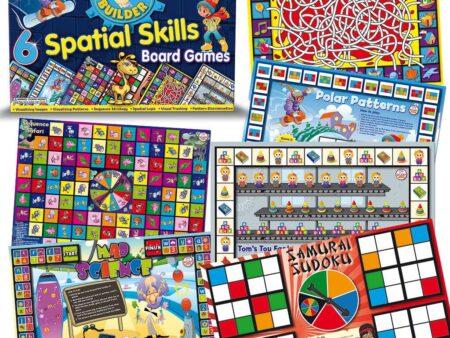 6 Brain Builder Board Games - Spatial Skills-SK - Image 1