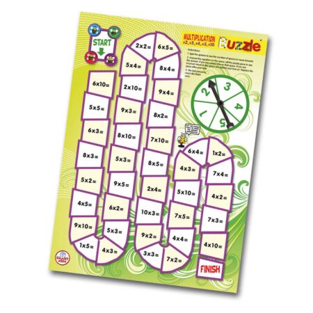 School Stationery Supplies Multiplication 2-10 Buzzle-SK - Image 1