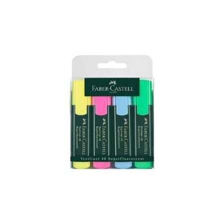 School Stationery Supplies Faber-Castell Classic Highlighter Wallet Pkt/4 Pcs - Image 5
