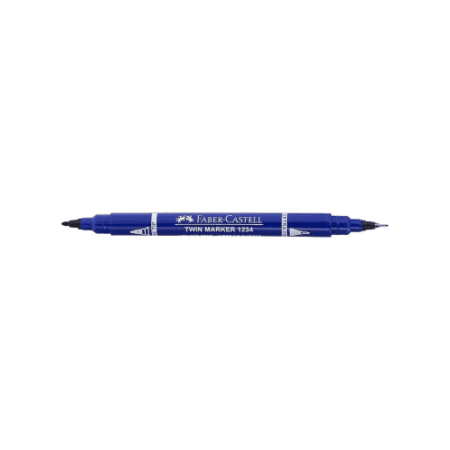 School Stationery Supplies FABER-CASTELL DOUBLE SIDED PERMANENT MARKER