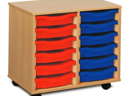 12 Tray Unit - Shallow Bright Trays-EYR - Image 1