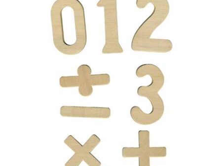 Wooden Numbers/Symbols Set 42-MB - Image 1