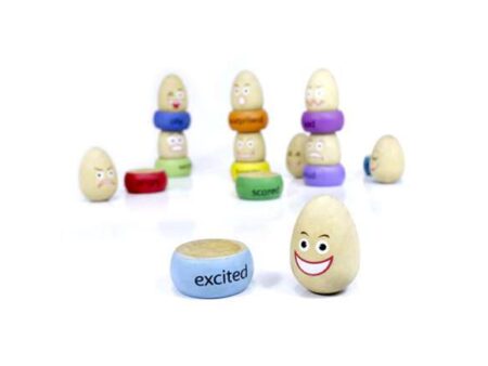 Set Of 12 Wooden Emotions Eggs-CICA - Image 1