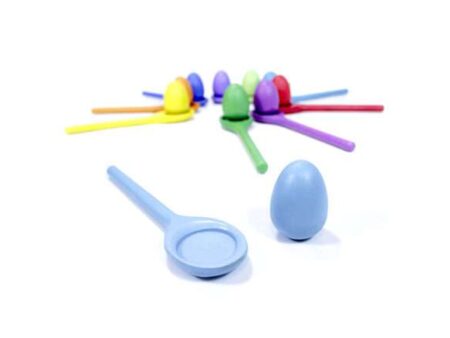 Wooden Eggs And Spoons Sorting Set-CICA - Image 1