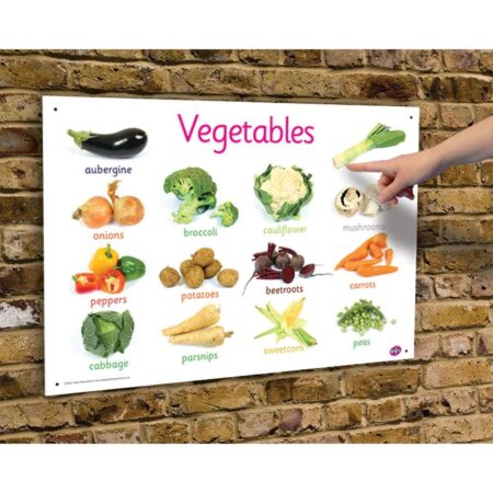 School Stationery Supplies Outdoor Vegetables Board-EYR - Image 1