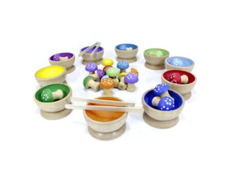 Toadstool - Wooden Sorting Set-CICA - Image 1