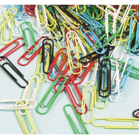 School Stationery Supplies Coloured Paper Clips (375)-EYR - Image 1