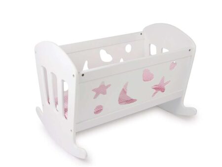 Wooden Doll's Rocking Cradle-EYR - Image 1