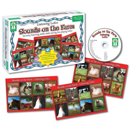 School Stationery Supplies Listening Lotto - Sounds On The Farm-EYR - Image 1