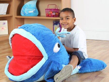 Under The Sea Moby Whale Giant Floor Cushion-EYR - Image 1