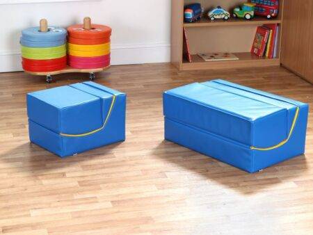 Ergo Vari Double Sofa Blue & Yellow-EYR - Image 3