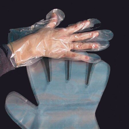 School Stationery Supplies 500 Clear Disposable Gloves-EYR - Image 1